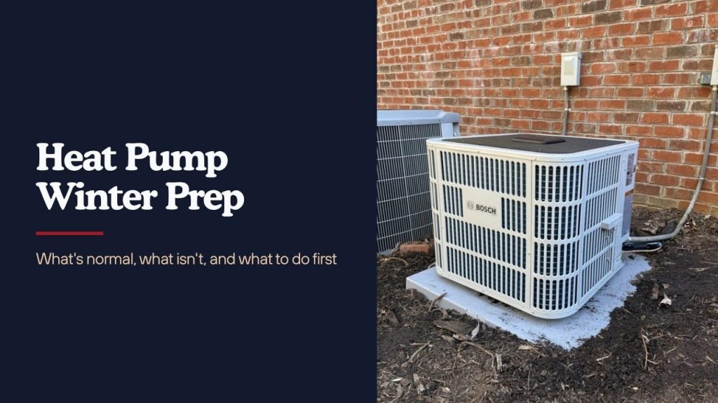 A Bosch heat pump condenser installed by Southern Summit HVAC in the North Carolina foothills